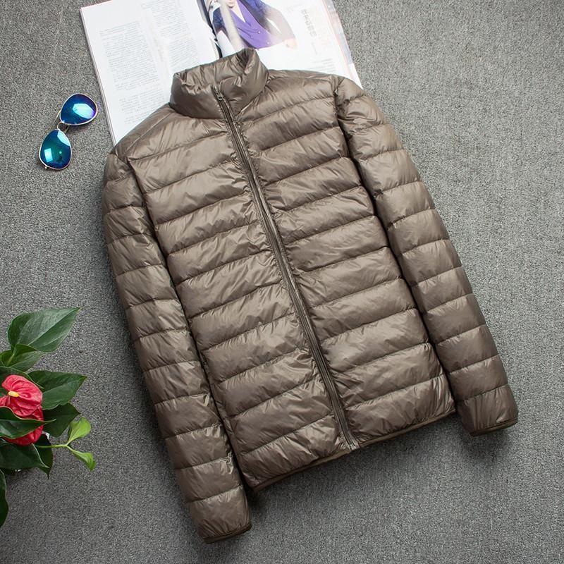 Picture of 2022 autumn and winter new lightweight down cotton-padded jacket men's hooded stand collar short size lightweight young and middle-aged men's coat