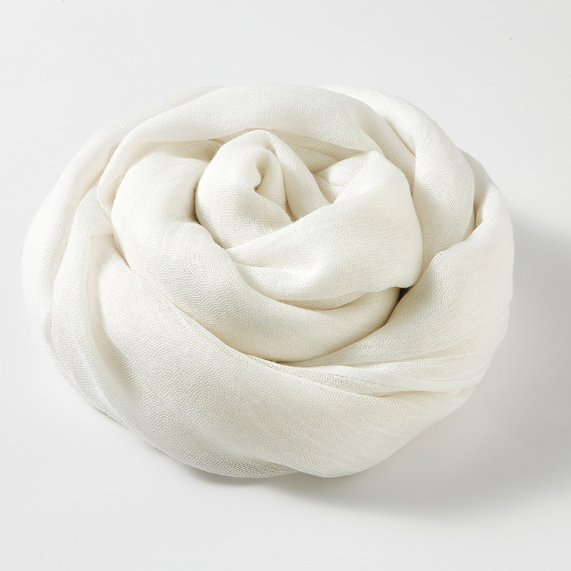 Picture of Solid Color Cotton and Linen Scarf Women's Artistic Sunscreen Scarf Scarf Beach Long Scarf Wholesale Japanese Scarf Advanced Sense