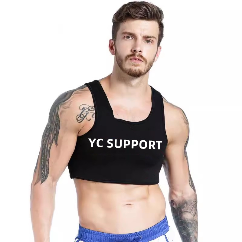 New Men's Chest Protection Vest Basketball Football Dumbbell Fitness Training Sports Vest Chest Protection Vest Dropshipping