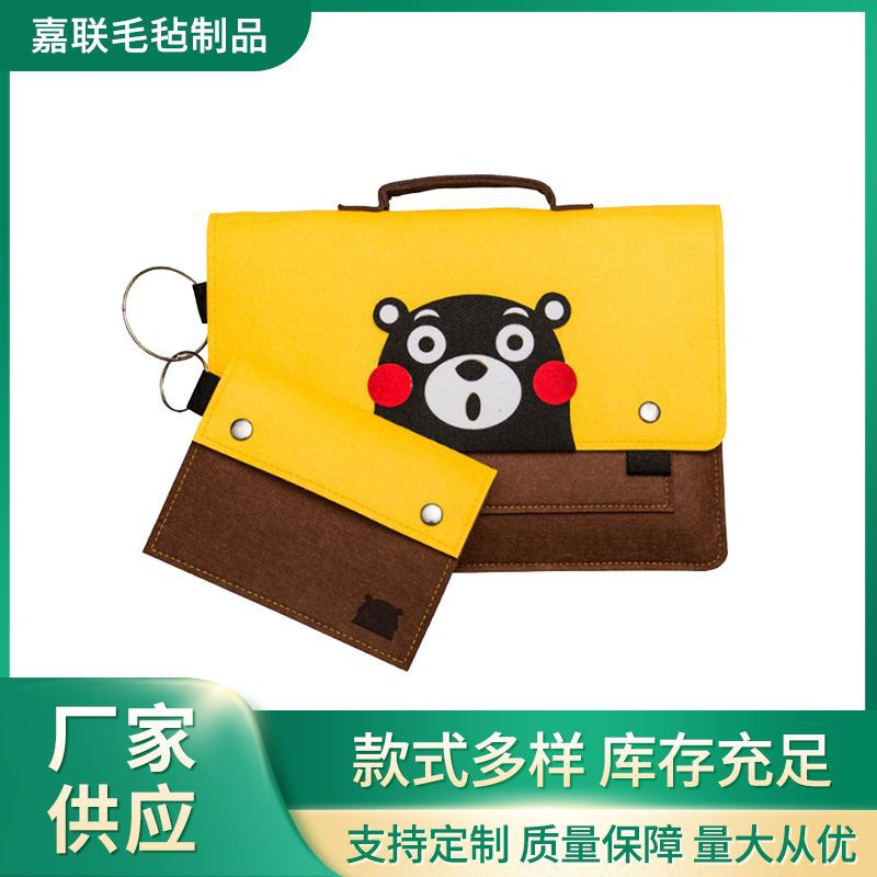 Manufacturer Supplies New Felt Computer Bags, Laptop Protective Covers, Cartoon Portable Lightweight Bags