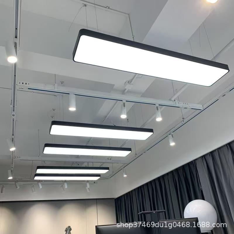 Picture of Led Strip Light Office Pendant Light Barber Shop Commercial Classroom Ceiling Gym Supermarket Aluminum Square Light