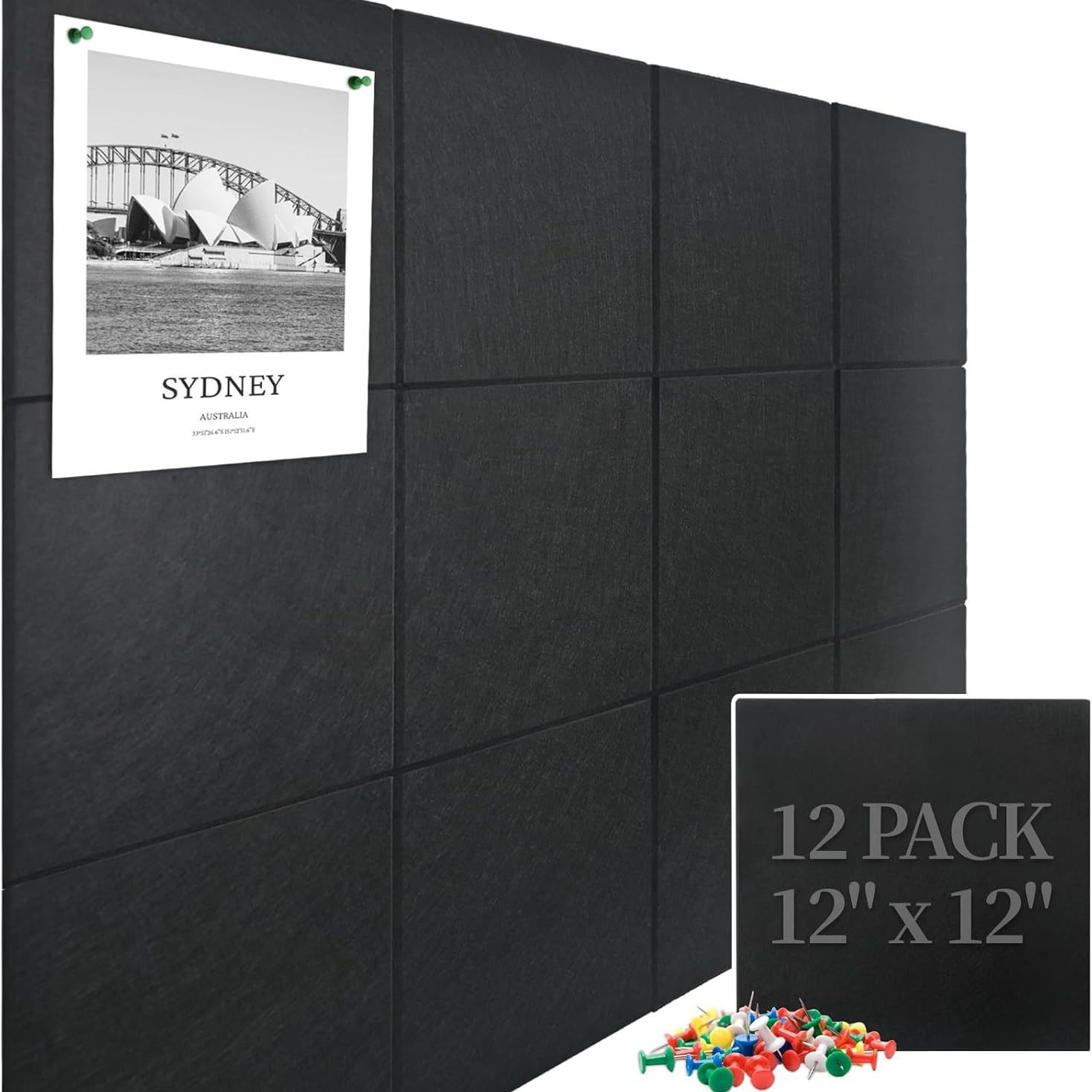 Amazon Cross-border for Kindergarten Bedroom Cinema Recording Photo Wall Display Board 12-piece Wall Sticker Felt Board