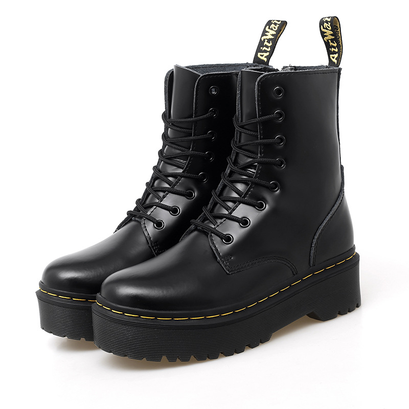 8-hole platform height-increasing casual high-top men's 1460 cross-border plus size leather plus size women's shoes
