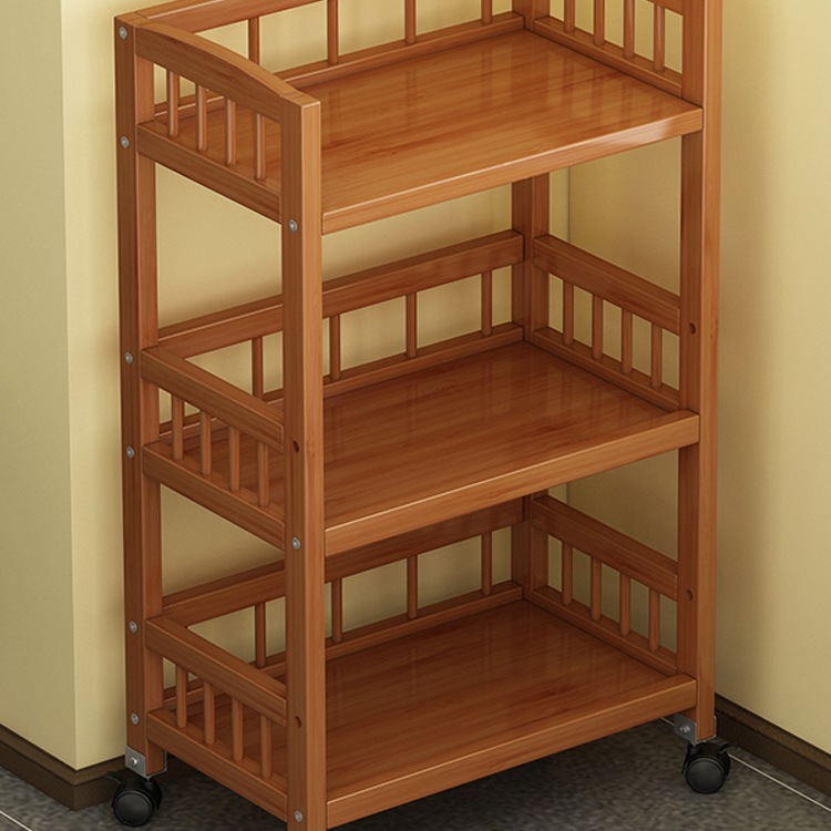 Storage Rack Multi-Layer Storage Rack Floor-Standing Mobile Trolley Tea Rack Tea Room Tea Table Table Display Tea Cabinet