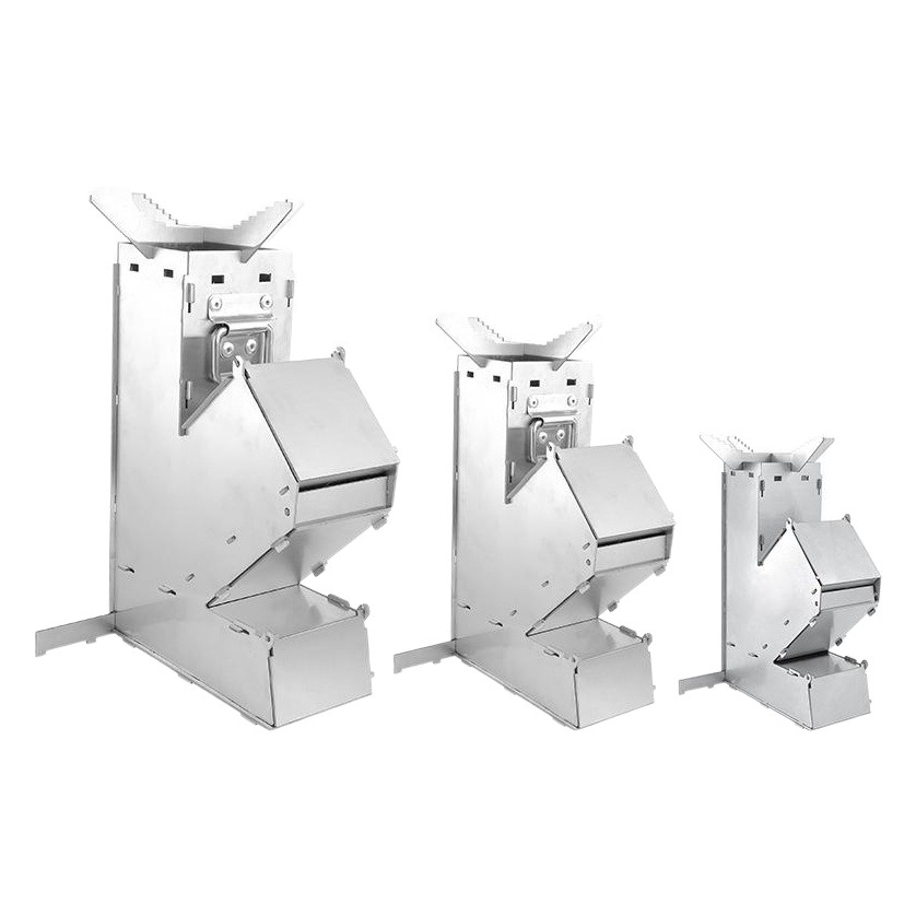 [Thick stainless steel] removable portable rocket stove outdoor firewood stove fire stove wood firewood stove