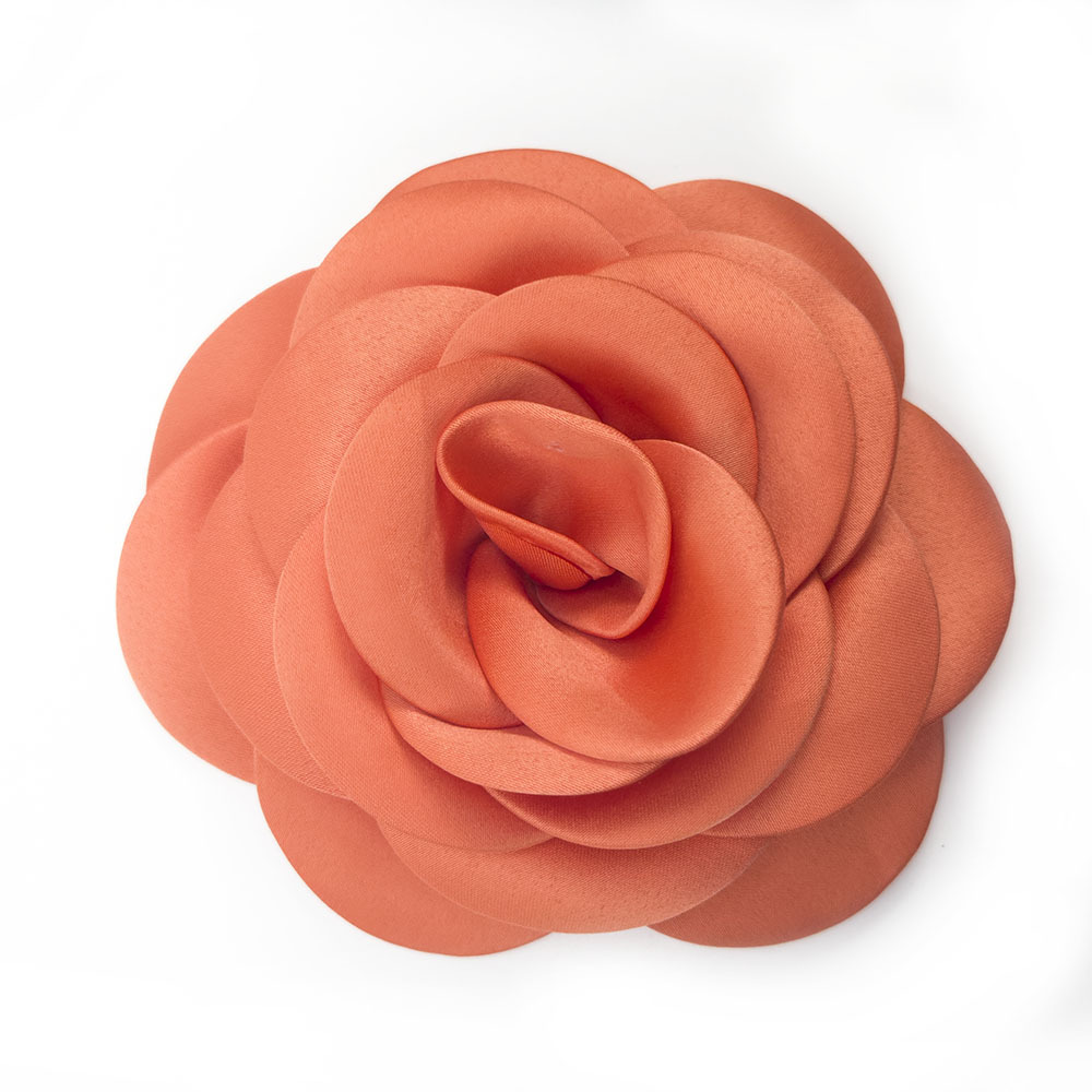 Europe and the United States hot hot 12cm handmade flower roasted edge rose camellia collar swimsuit swimsuit clothing decorative flower
