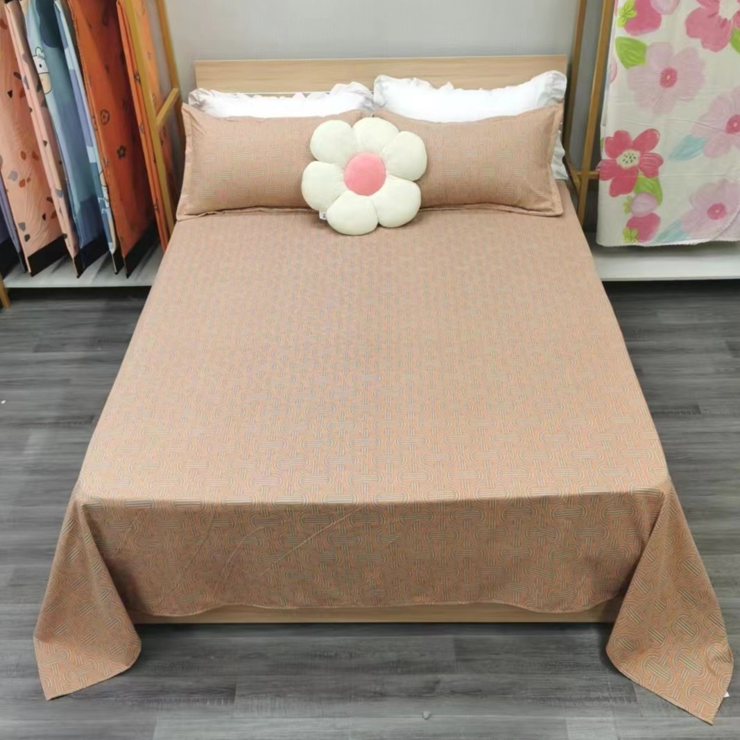 Picture of Factory Bed Sheets Thickened Scrub Bed Sheets Single Piece Student Dormitory Bed Sheets Scrub Bed Sheets for Single Bed