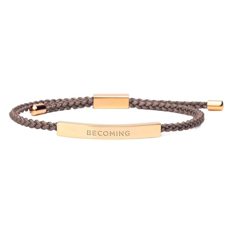 Amazon DIY stainless steel hollow tube fittings plus 2mm braided wire bracelet can freely adjust the size of lovers