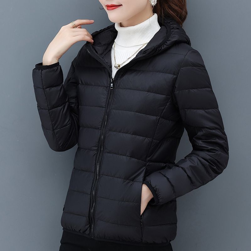 Picture of Leaked Clearance Winter Light Down Cotton-padded Jacket Women's 2023 New Vertical Collar Lightweight Warm Mother Jacket Coat