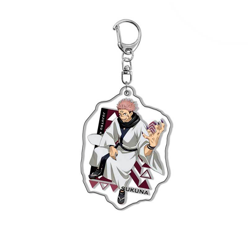 Picture of Acrylic keychain. Cursing back to battle Tiger stick Youren Fu Hei Hui nail. Zaki Wild Rose anime pendant