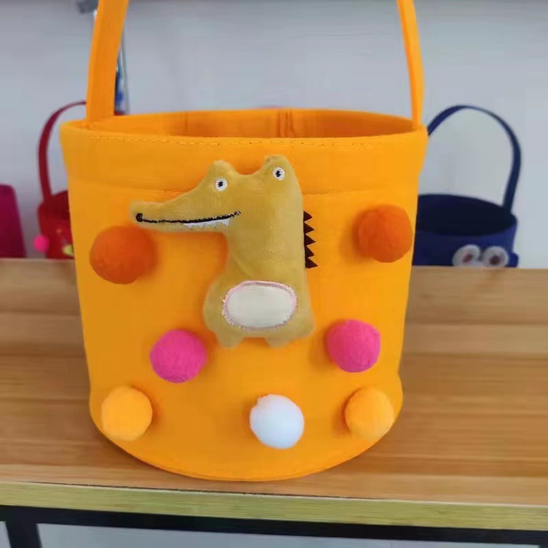 Net Celebrant Felt Handheld Bucket Non-woven Creative Storage Bucket Hand Gift Handbag Baby Toy Storage Basket