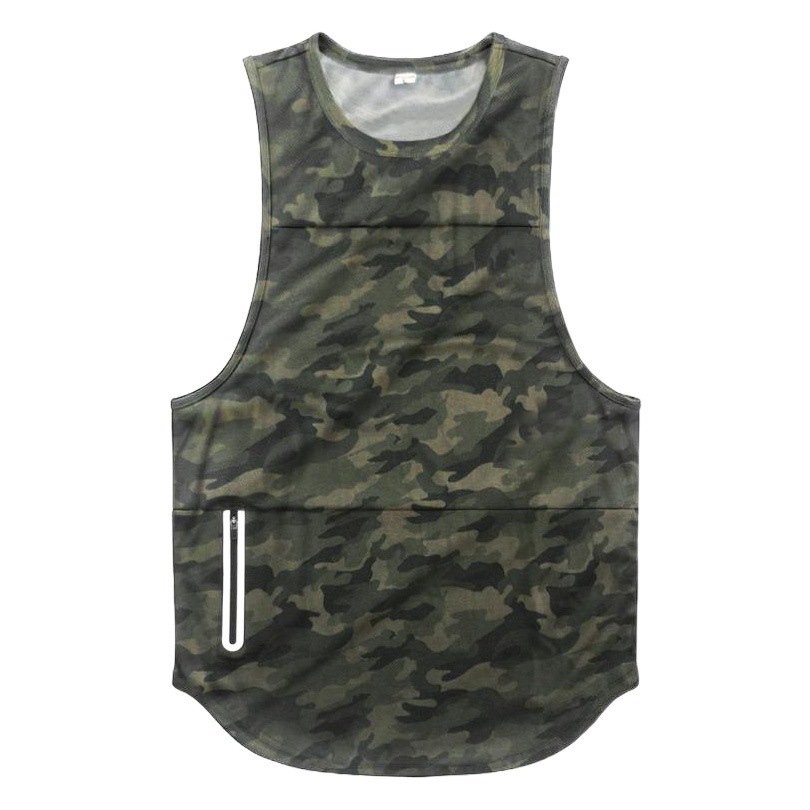 Muscle cross-border Brothers Summer new European and American sports vest men's quick-drying fitness vest base shirt wholesale