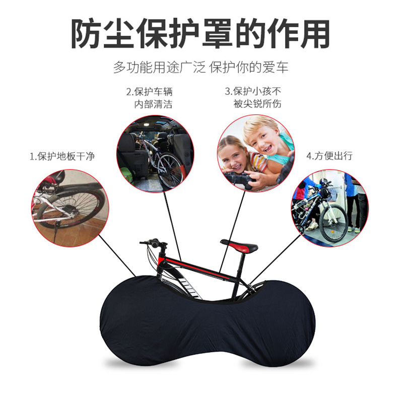 Picture of Bicycle Mountain Bike Dust Cover Protective Cover Road Bike Wheel Cover Bicycle Clothing Cover Bicycle Protective Cover