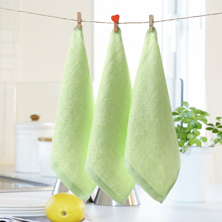 Picture of Bamboo Fiber Small Square Towel Kindergarten Small Towel Absorbent Children's Handkerchief Baby Towel Saliva Towel Wholesale Factory