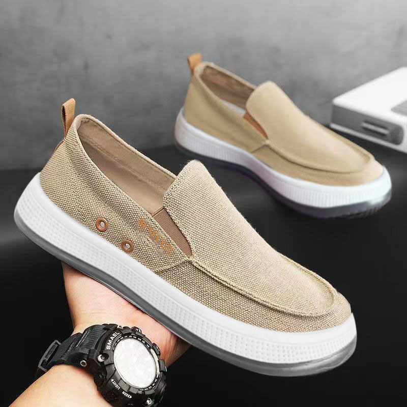 Summer men's shoes, breathable and comfortable espadrilles, casual sports lazy shoes, versatile one-foot shoes, soft-soled shoes, driving shoes