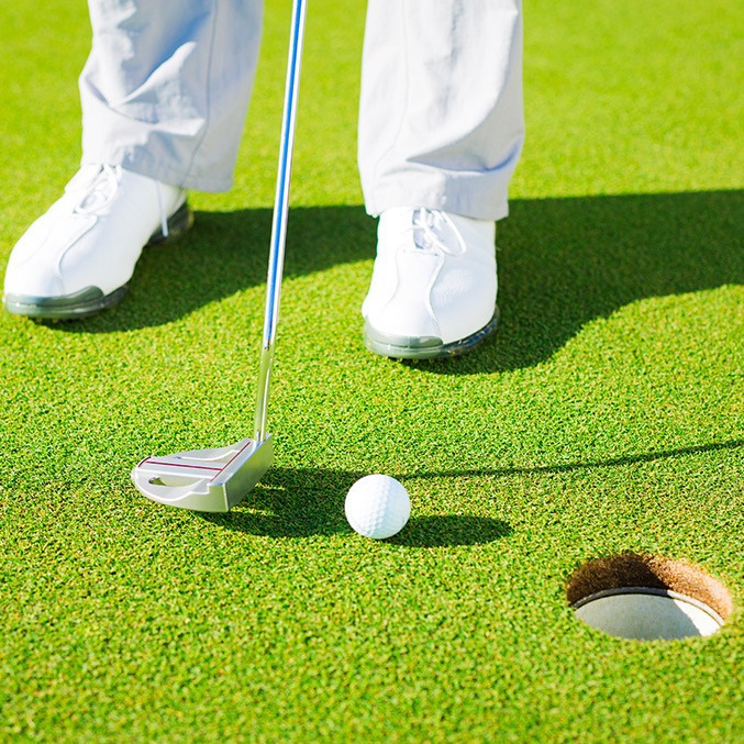 hh personal shooting link golf practice trainer HHlogo hitting pad plastic ball nail ball returning device