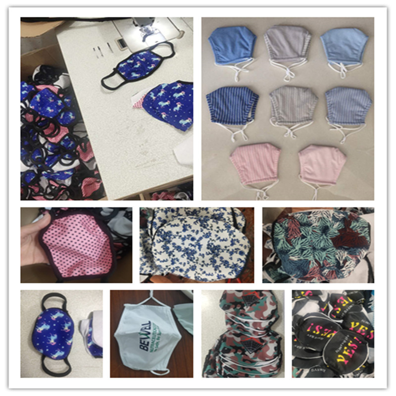 Picture of Pure cotton mask adult mask with breathing valve adjustable mask with pattern breathable can be customized various specifications