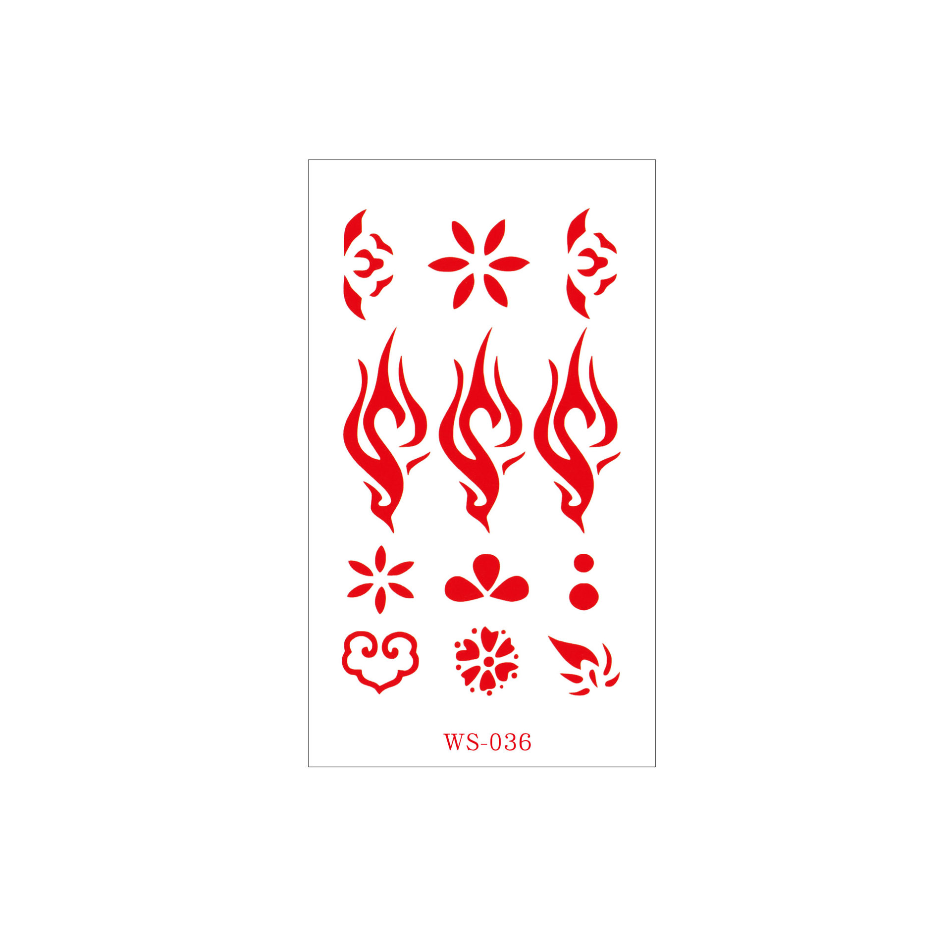 Picture of New Nezha Acrylic Face Tattoo Sticker Children's Forehead Print Eyebrow Sticker Waterproof Sweat Painted Face Sticker