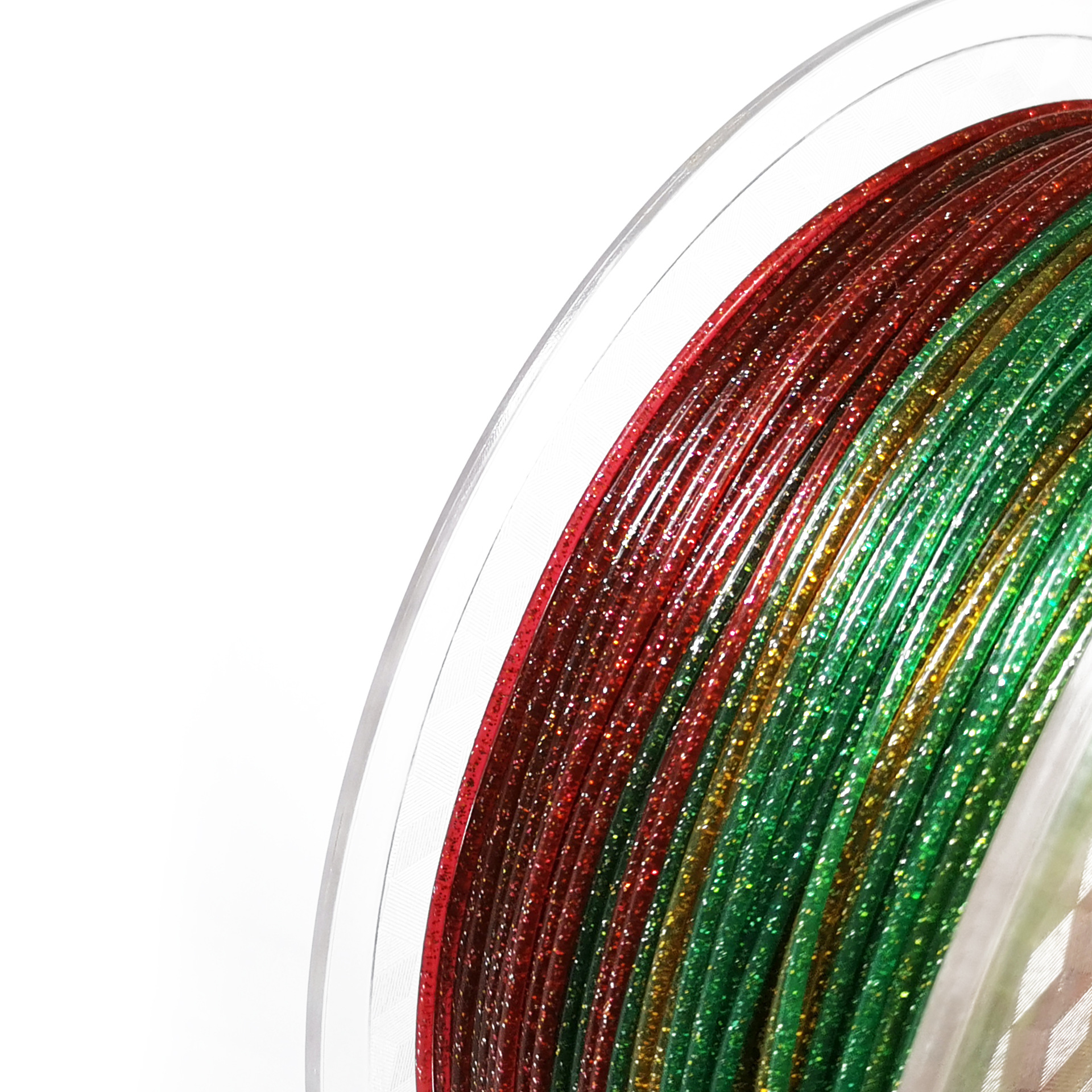 Picture of 3D Printing Filament Pla Colorful Rainbow 1.75 Multi-Color Shiny Glitter 3D Printer Filament Original