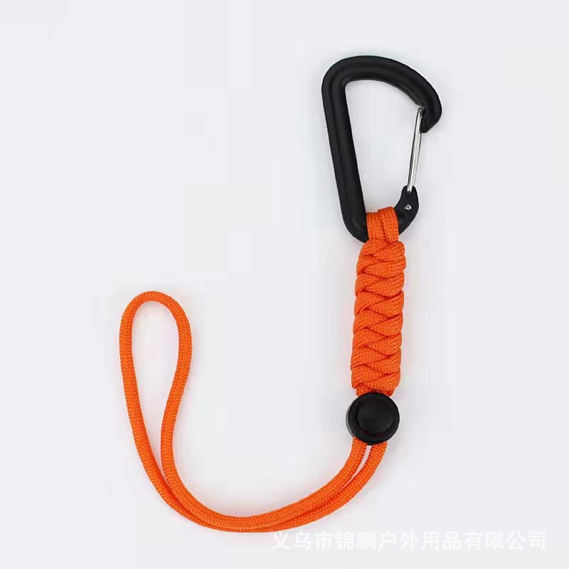 Picture of Cross-border new outdoor backpack hook carabiner hand-woven umbrella rope outdoor emergency umbrella rope key anti-lost rope