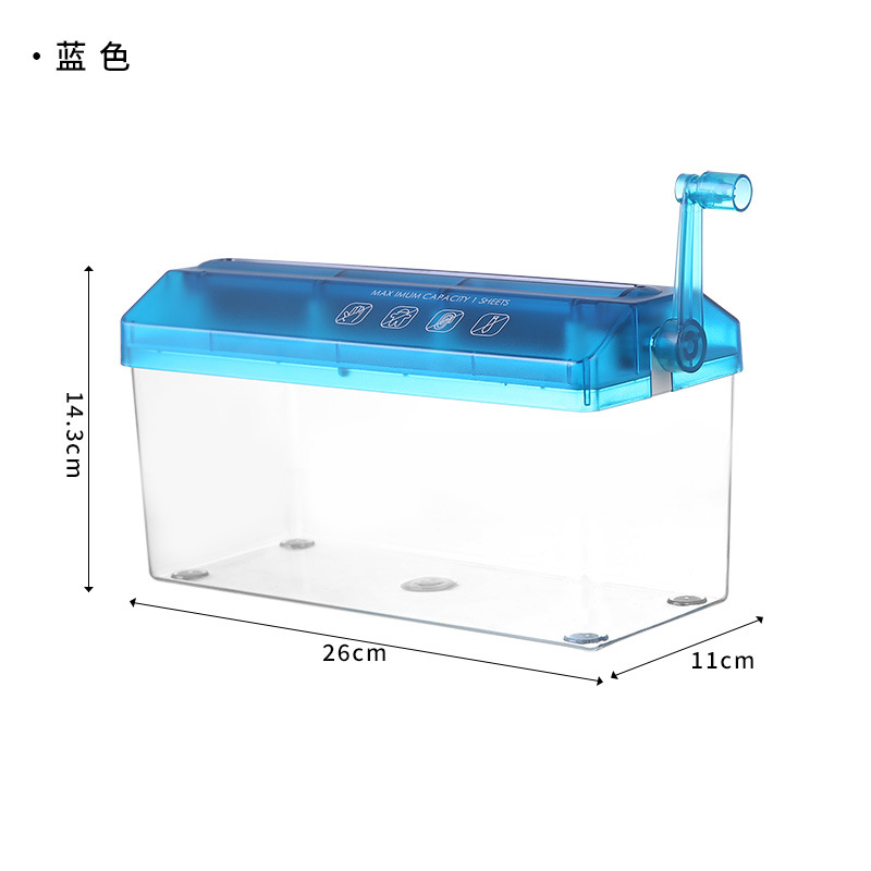 Picture of Cross-Border Hot-Selling Paper Shredder Office Home Mini Manual Paper Shredder Desktop Hand-Cranked Document Shredder