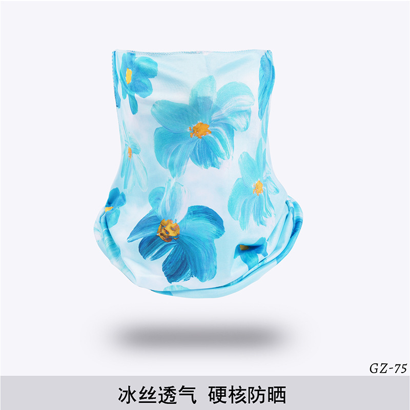 Picture of Outdoor ice silk mask changeable ear scarf men's and women's bicycle riding hood collar sun protection scarf summer