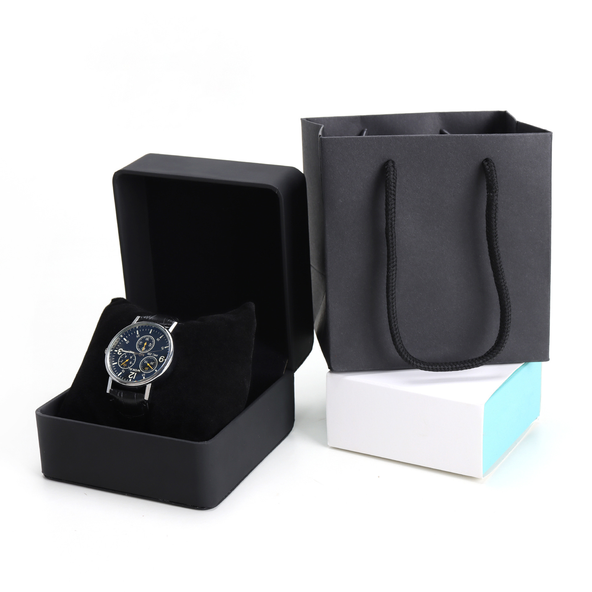 Picture of Pu Leather Frosted Rounded Corner Watch Box Display Square Box High-End Watch Packaging Box Gift Storage Box in Stock