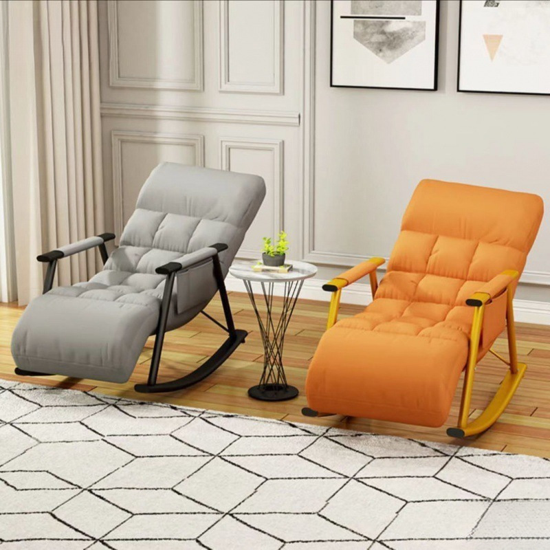 Living room light luxury rocking chair recliner adult balcony home lounge chair foldable lunch break lazy sofa rocking chair