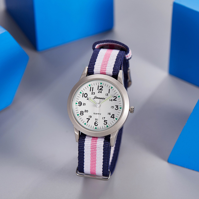 Picture of Student Casual Canvas Woven Watch with Pin Buckle Watch Pointer Manufacturer Popular Cross-Border Wholesale Watch