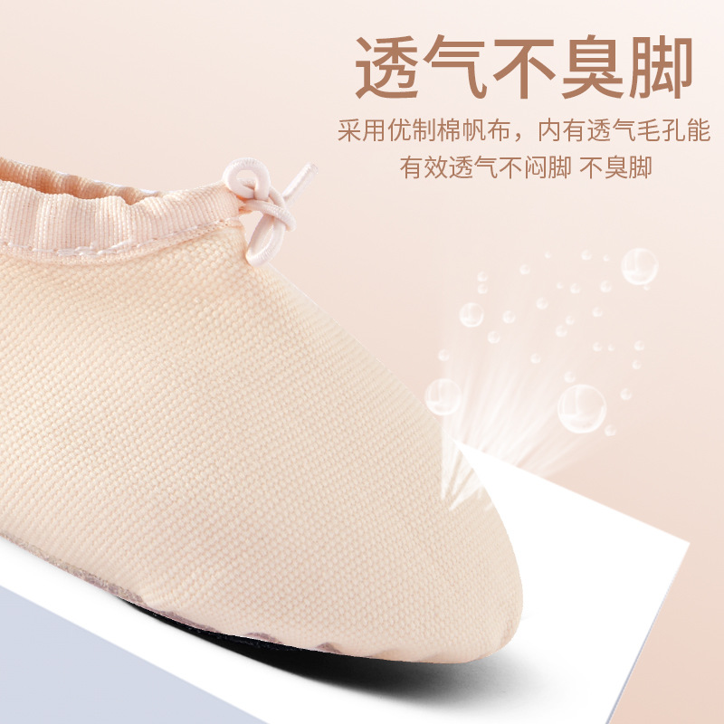 Picture of Dance Shoelaces with Soft Sole Canvas Teacher Shoes Belly Dance Shoes Body Etiquette Training Shoes Adult Ballet Shoes Cross Border