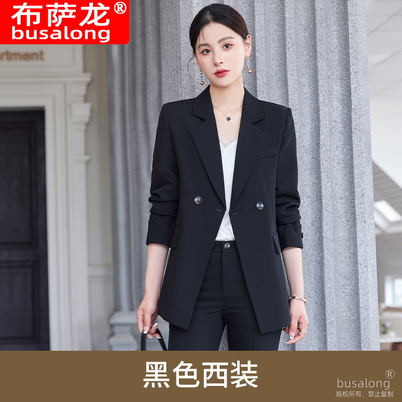 Picture of Orange Suit Jacket Women's Spring and Autumn 2025 New High-end Feeling Temperament Goddess Fan High-end Professional Suit suit