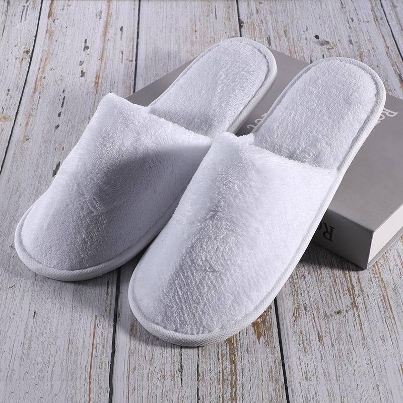 Picture of Hotel Slippers, Guesthouse and B&B Disposable Cotton Slippers, Winter Travel Home Hospitality, Thickeneded Non-Slip Logo Wholesale