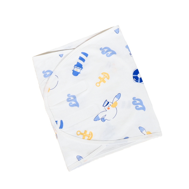 Picture of Baby Anti-Scare Sleeping Bag Spring Autumn and Winter Pure Cotton Newborn Baby Swaddling Towel Wrapping Towel Anti-Scare Sleeping Bag Artifact