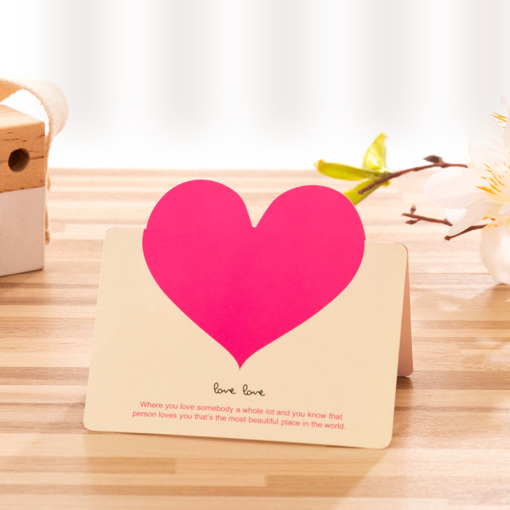 Picture of Cross-border South Korea Creative Universal Love Greeting Card Christmas Valentine's Day Small Card Birthday Tanabata Blessing Message Card