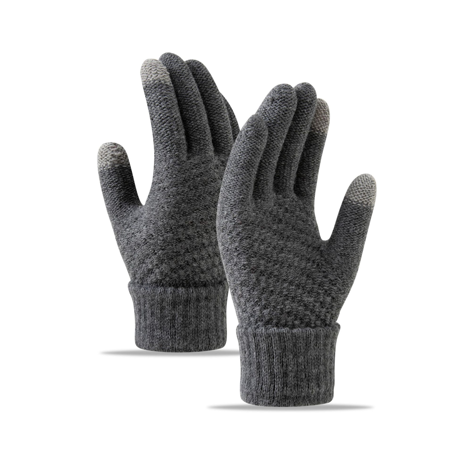 Picture of New Style Gloves Cute Student Winter Velvet Windproof and Coldproof Cycling Knitted Touch Screen Warm Gloves for Women in Autumn and Winter