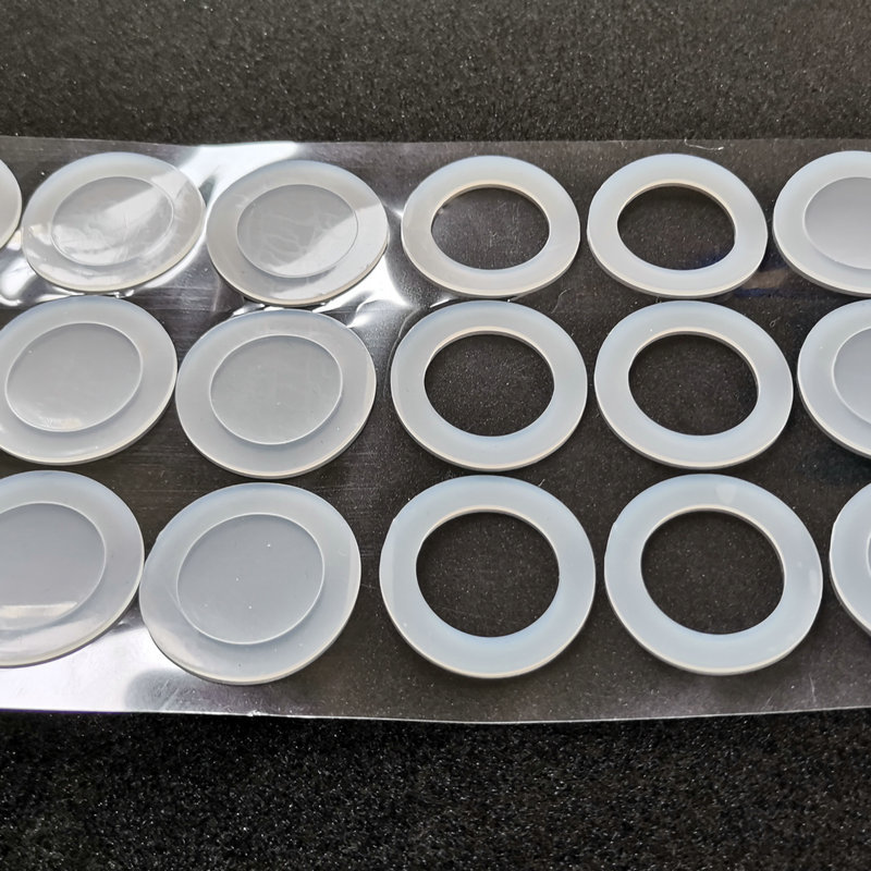 Picture of Round transparent silicone foot pad adhesive self-adhesive non-slip electrical appliance silicone gasket shock absorption seal silicone gasket