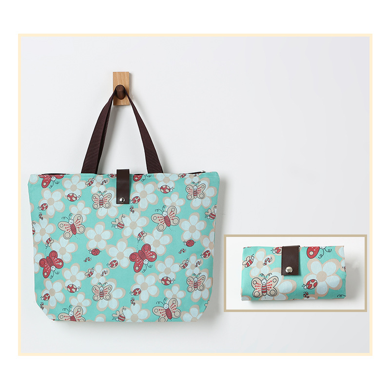 Picture of Oxford Cloth Foldableing Shopping Bag Satchel Shopping Bag Satchel Advertising Environmentally Friendly Foldableable Grocery Shopping Bag Customization