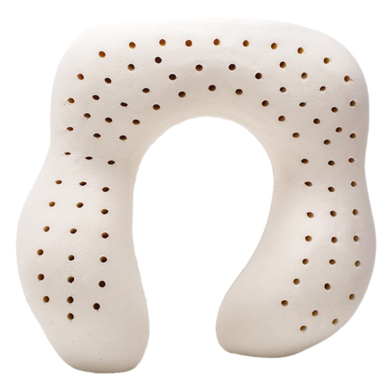 Thai Latex U-Shaped Cervical Pillow Brand Factory E-Commerce Live Broadcast Offers One-Piece Dropshipping and Provides High-Quality Latex for Neck Protection