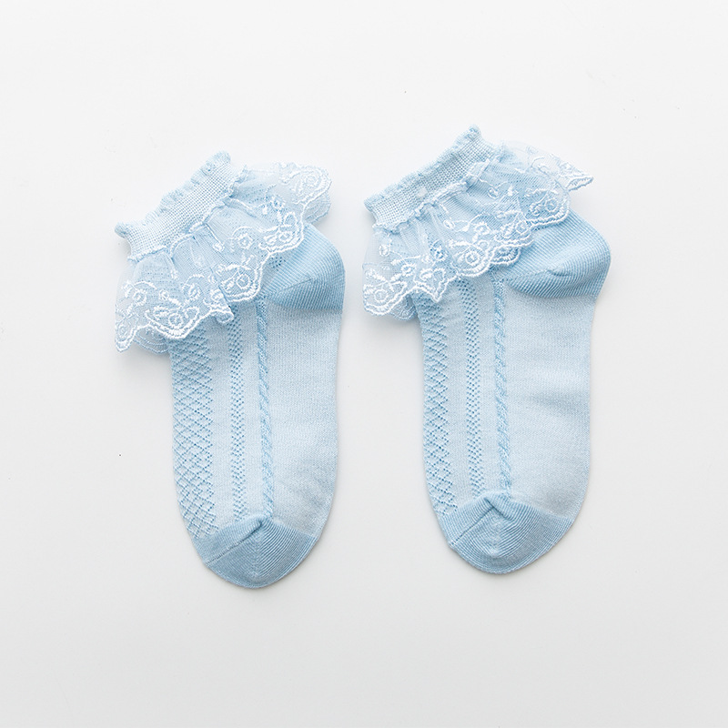 Picture of 2025 Spring and Autumn Princess Socks Lace Socks Short Socks Baby Sweet Cotton Socks Summer Thin Invisible Socks Children's Socks
