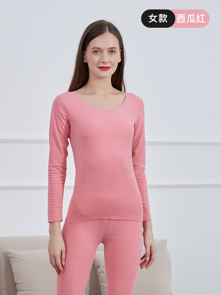 Picture of Ab Face Velvet Thermal Intimates for Men 2025 Autumn and Winter Constant Temperature Heating Thickeneded Silk Wool Autumn Clothes and Long Trousers Set for Women