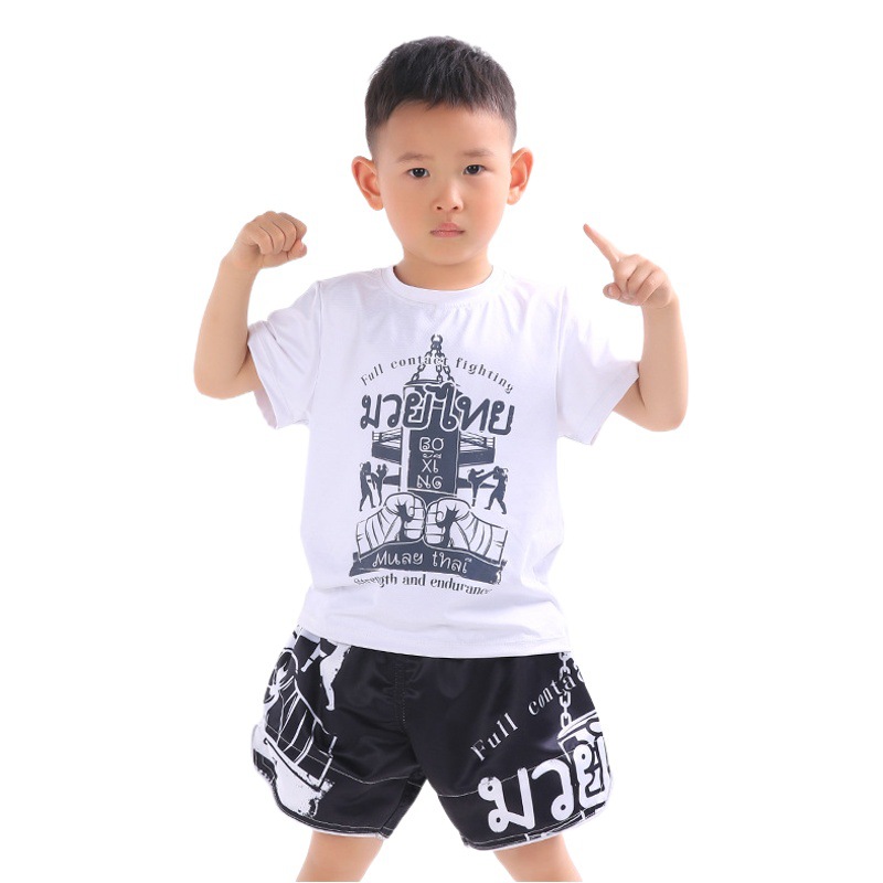 Picture of Children's Boxing Pants Kids Martial Arts Clothing Training Clothing Uc Fighting Clothing Muay Thai Shorts Are Soft, Breathable and Bright