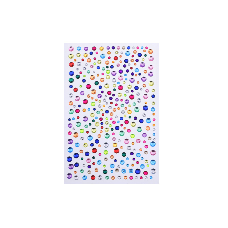 Picture of Cross-Border Popular Combination Baby's Breath 325 Pieces 3.4.5.6mm Self-Matched 4 Face Diamond Stickers Makeup