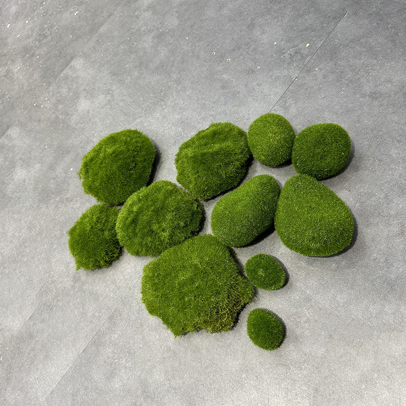 Picture of Bryophytes simulation Moss block hair planting stone size matching Moss stone moss lawn flocking decoration soft