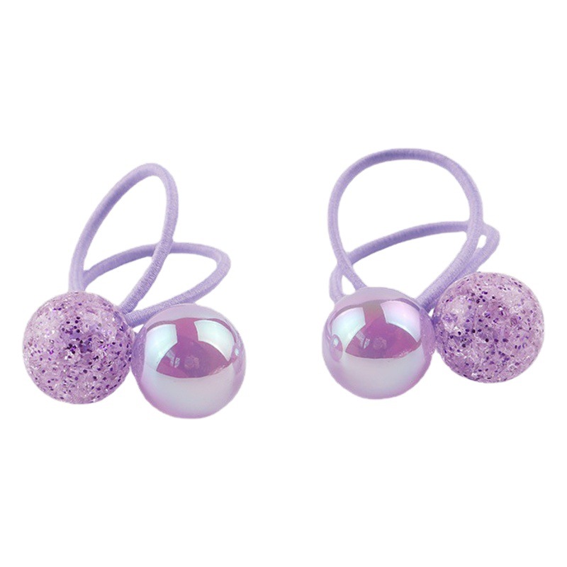 GG & MM new Japanese and Korean style children's hair accessories colorful hair rope magic beads hair ring fairy headdress flower head rope