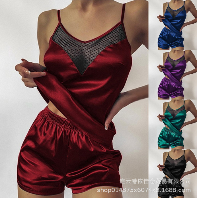Cross-border processing Yama supply Europe and the United States sexy underwear sexy temptation lace sling two-piece set of a generation of hair