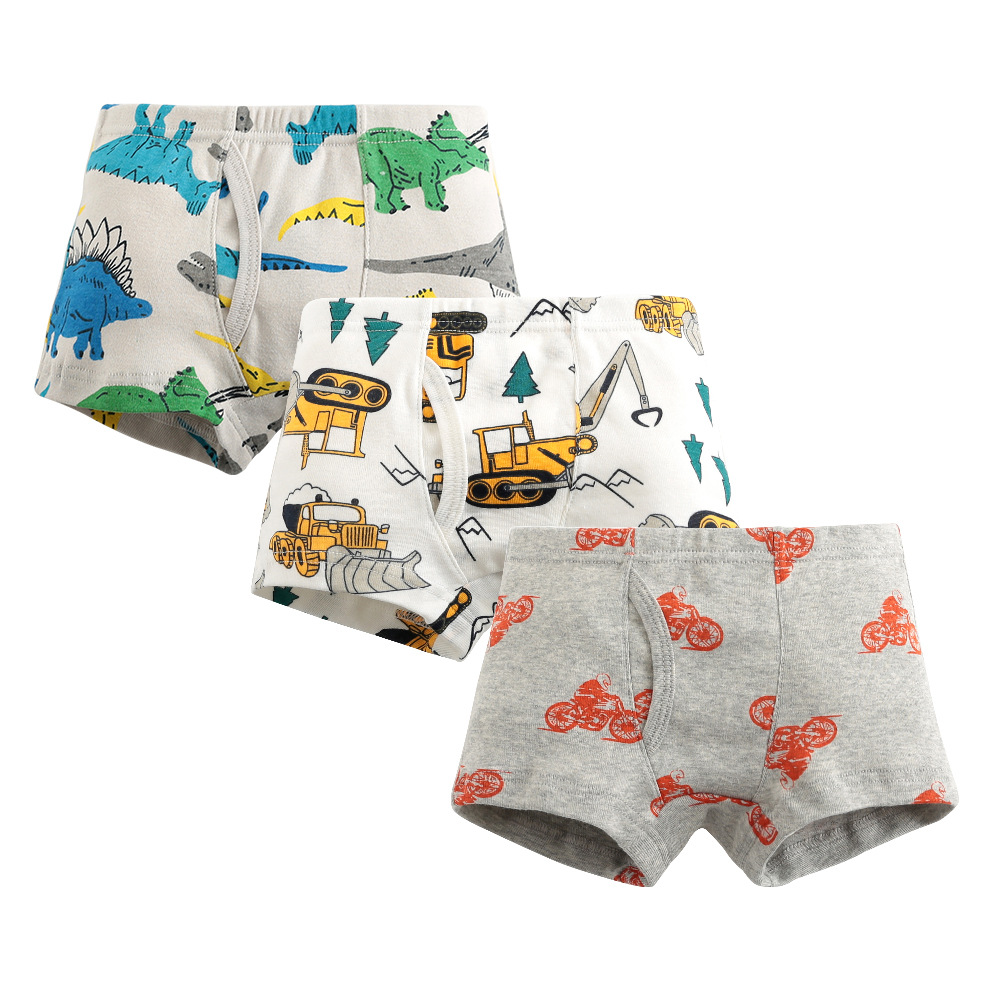 Picture of European and American boys boxer pants threaded cotton children's underwear boys boxer pants baby children's shorts wholesale
