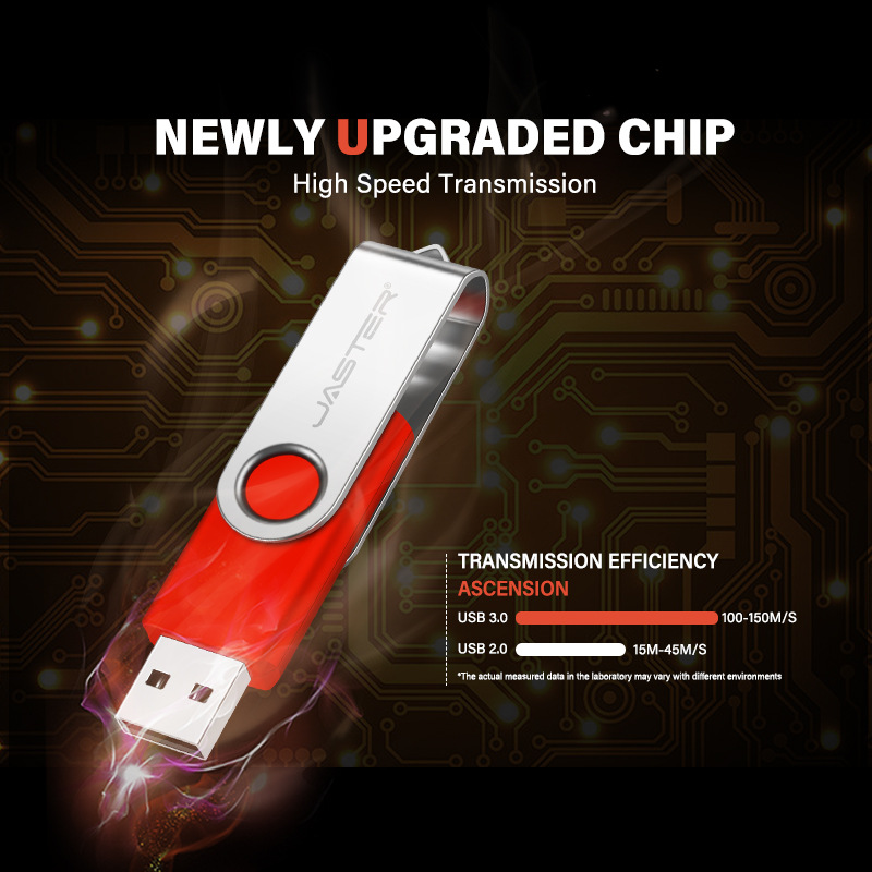 Picture of Large capacity U disk wholesale lettering USB 8g16g rotating metal U disk LOGO engraving gift U disk 32g