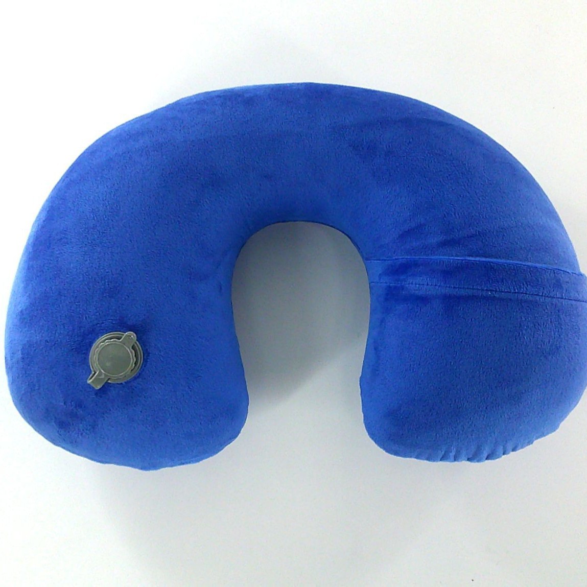 Picture of Pressing air nozzle crystal velvet jacket PVC pillow core outdoor travel pillow inflatable pillow U-shaped U-shaped pillow