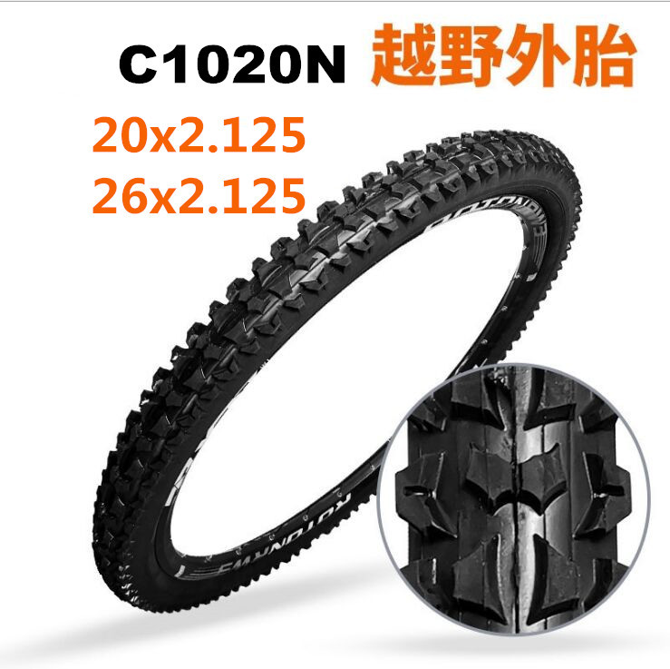 Mountain bike outer tire is new C1020N 20 26x 2.1251.95 coarse teeth thickened off-road tire bicycle tire