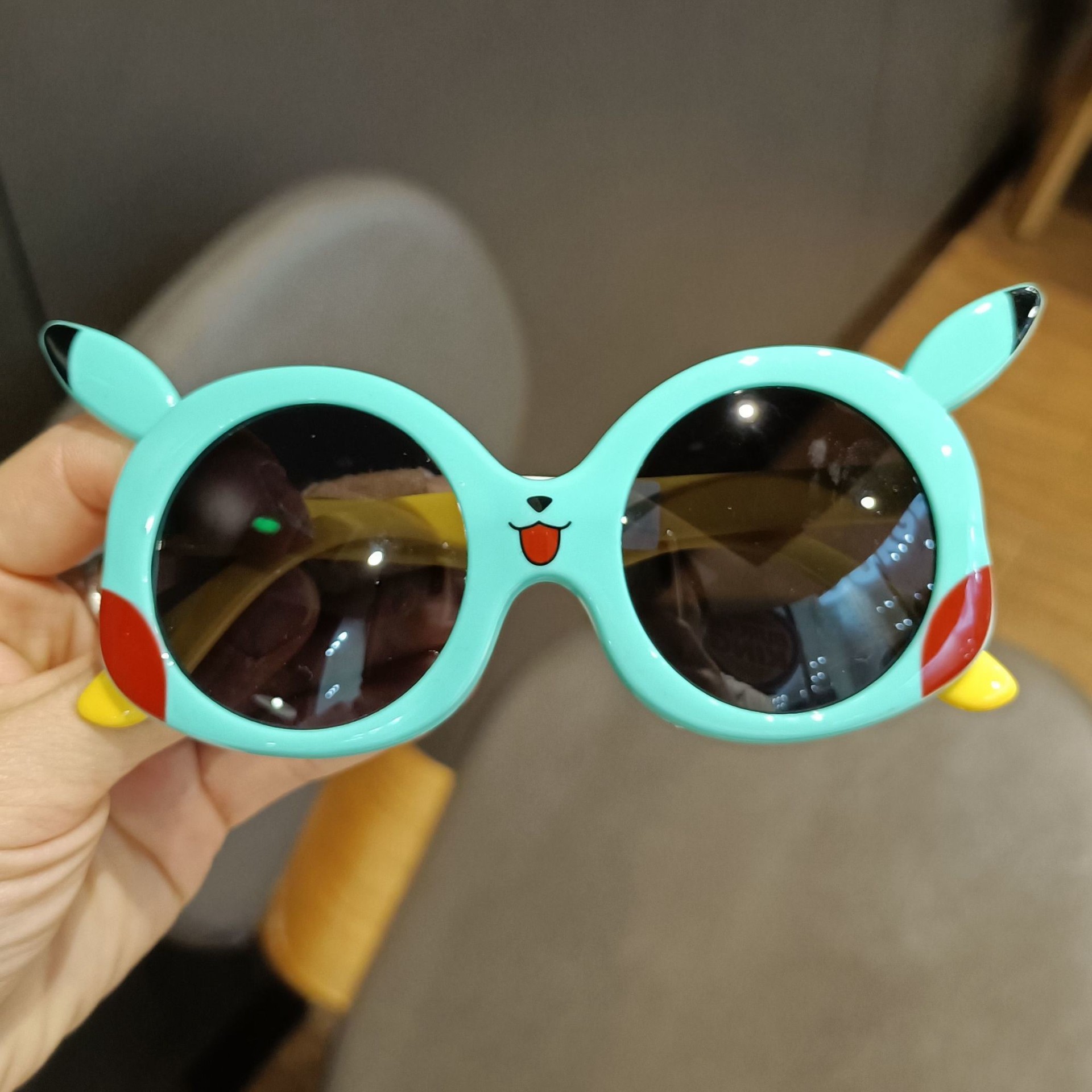 Picture of Children's Sunglasses Polarized Baby Silicone Glasses Pikachu Trendy Boys and Girls Sunglasses Uv Protection Pikachu